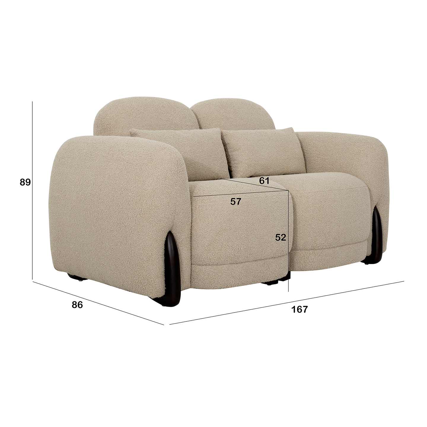 Alvarez 2 Seater Sofa - Image 2