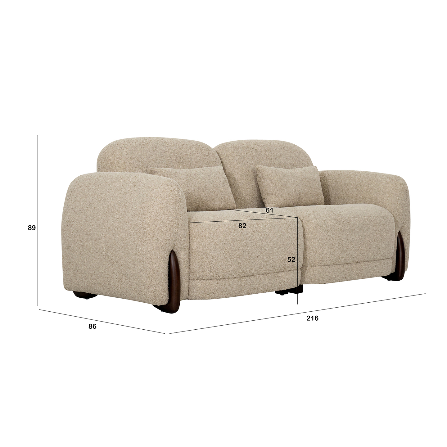 Alvarez 3 Seater Sofa - Image 2