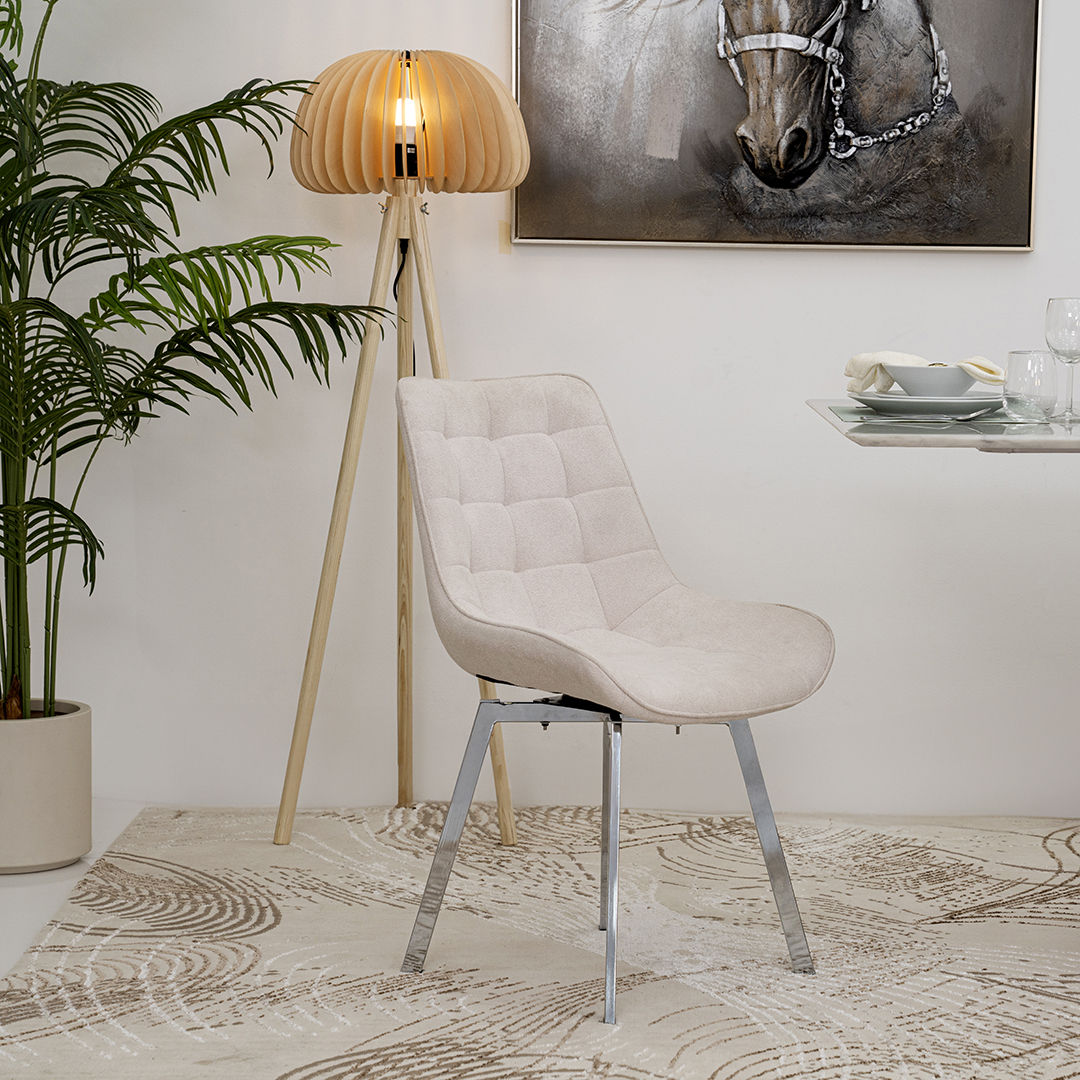 Craft Swivel Dining Chair-Beige