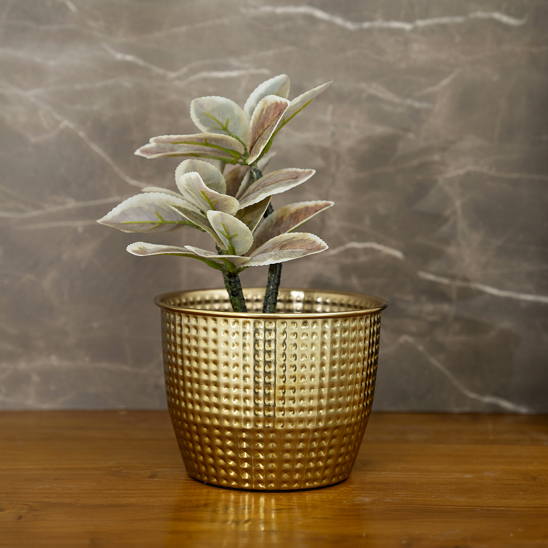 Denis Metal Texture Planter-16CM
