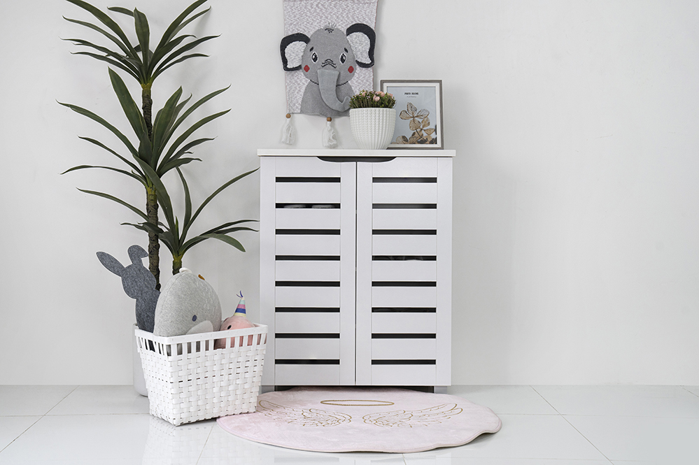 Neva Shoe Cabinet-White