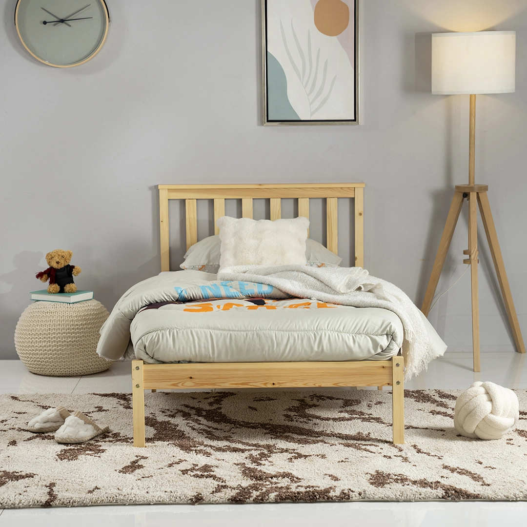 The Merlin Kids Single Bed-Natural