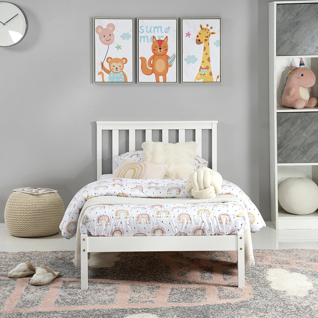 The Merlin Kids Single Bed-White