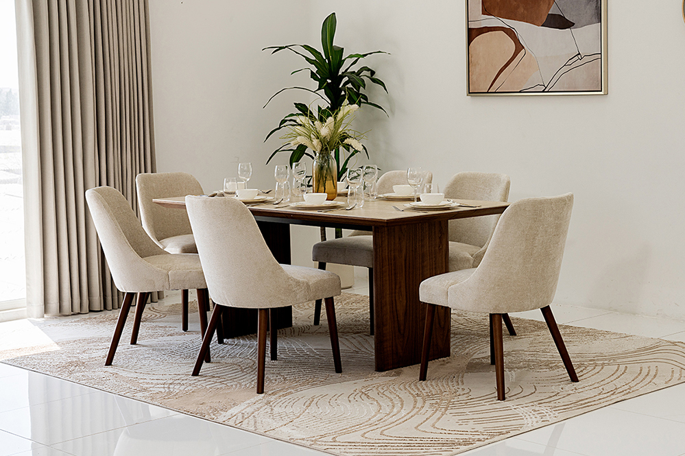 Selena Ceramic Top 6-Seater Dining Set