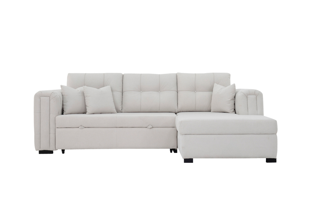 Cover 3-Seater Sofa Bed With Storage - Image 4