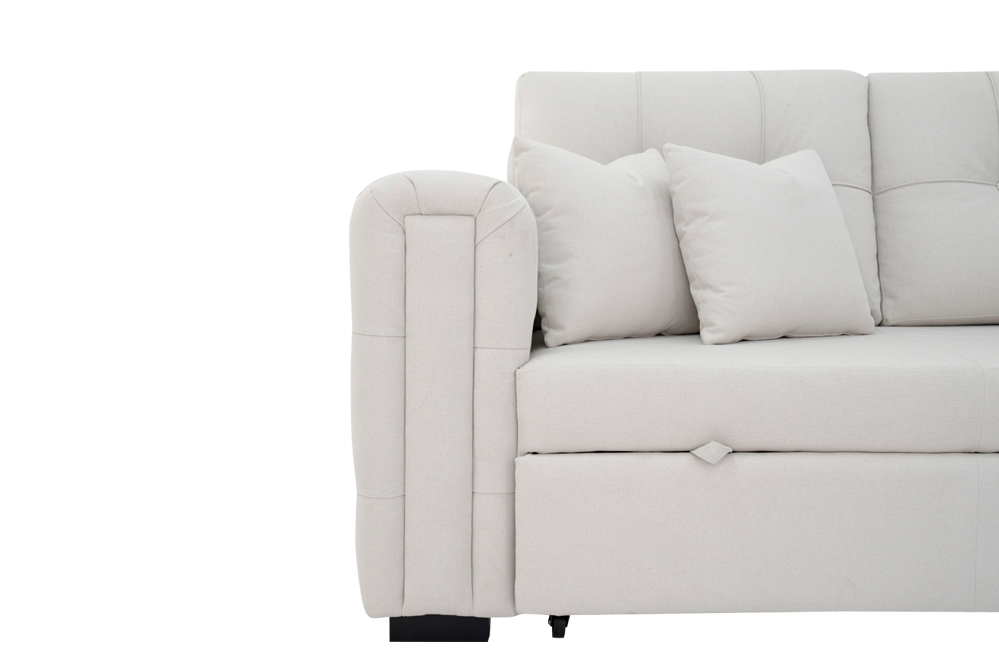 Cover 3-Seater Sofa Bed With Storage - Image 7