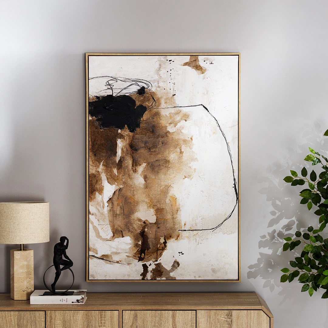 Elm framed canvas wall art 82.6×4.3×122.6cm