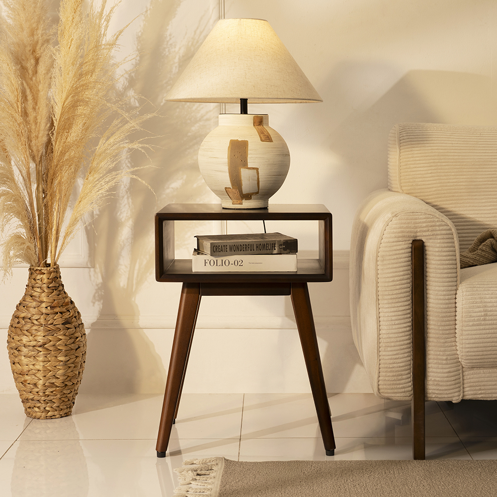 Andres End Table-Dark Brown