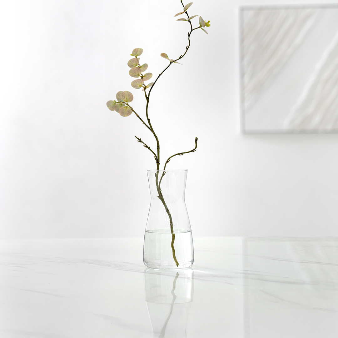 Atlas Clear glass vase 10.5x20cm