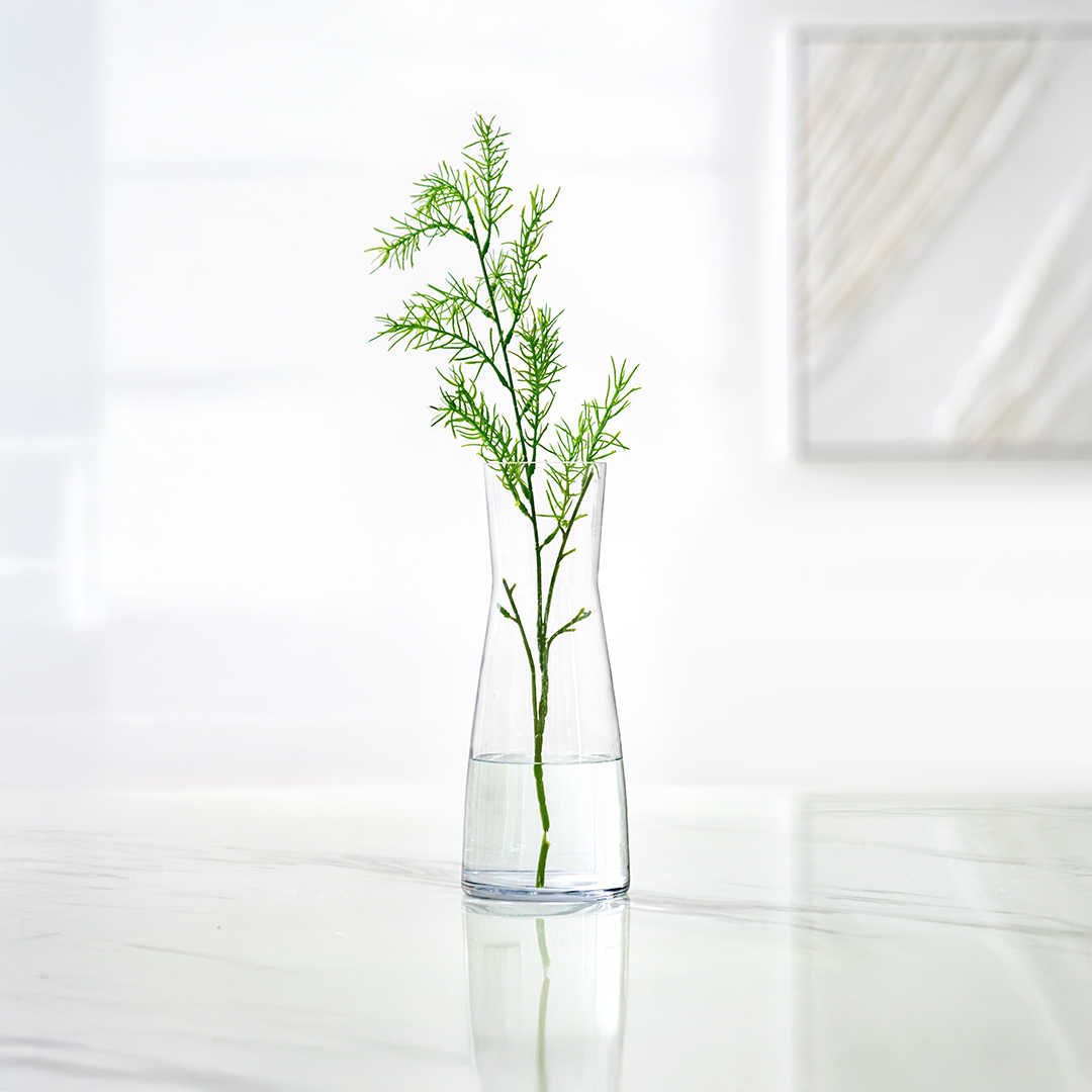 Atlas Clear glass vase 10x26cm