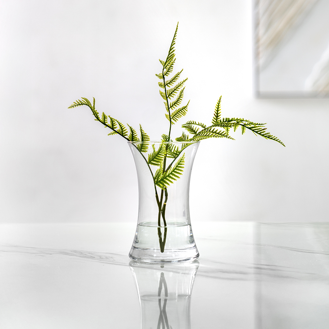 Atlas Clear glass vase 12x20cm