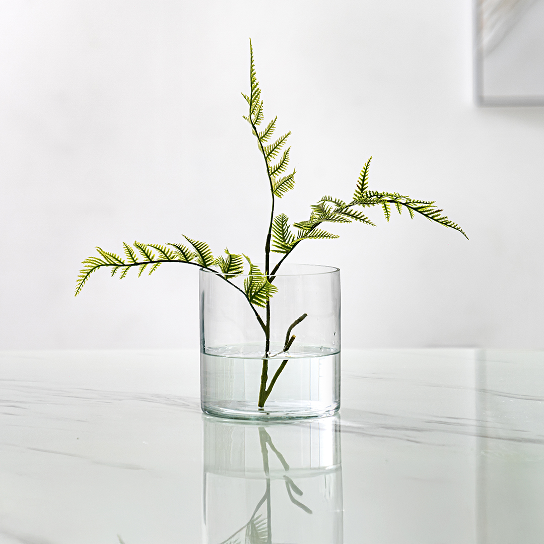Atlas Clear glass cylinder vase 15x15cm