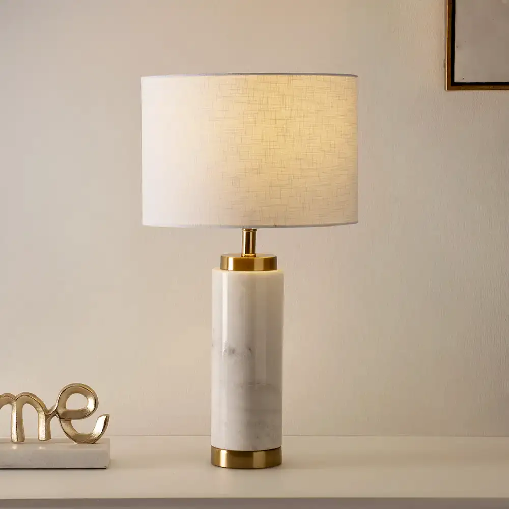 Avero marble table lamp 30x30x53cm