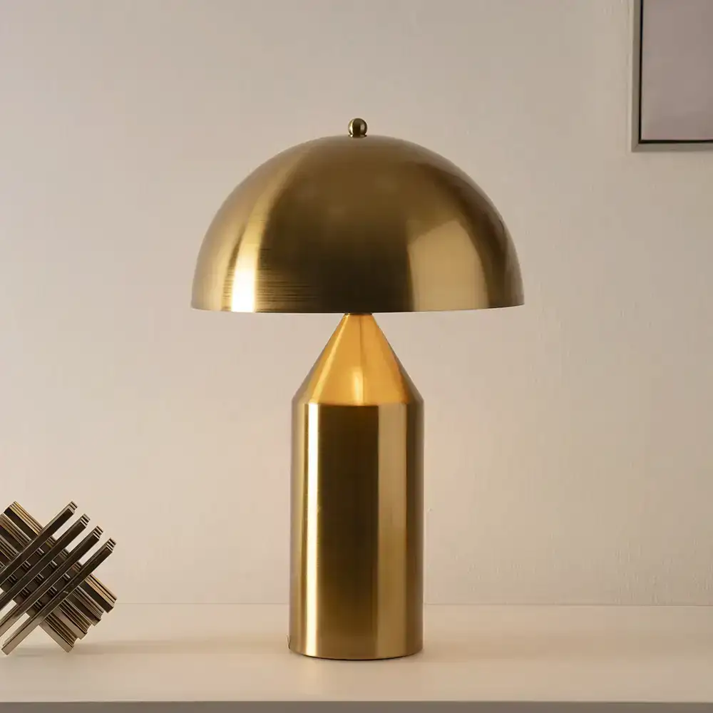 Avero metal table lamp gold 30x30x45cm