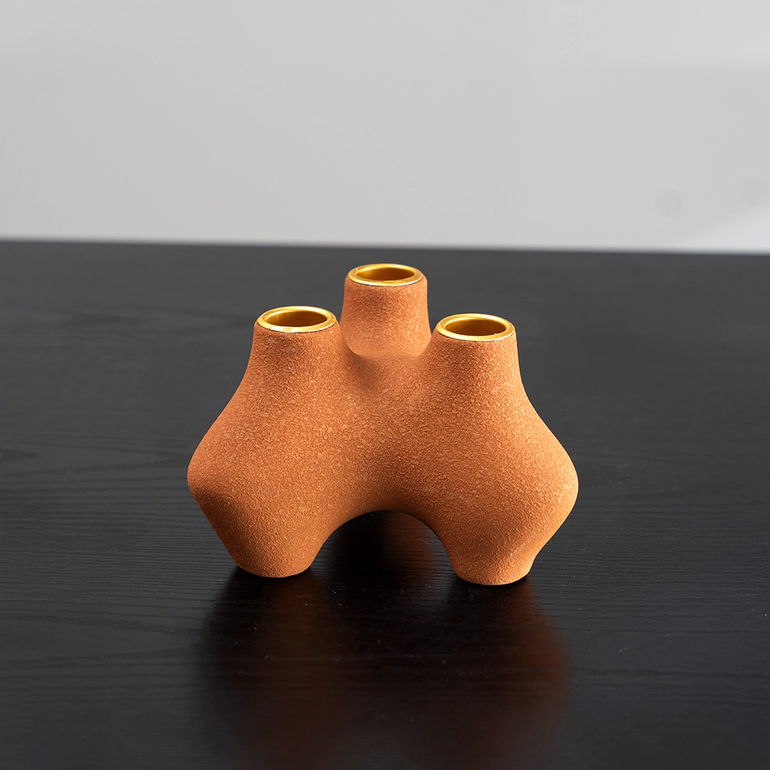 Auden ceramic candle holder 14.6X12.5X9.6cm