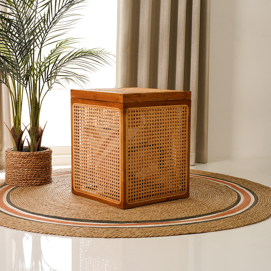 Country Box Square-Rattan Top