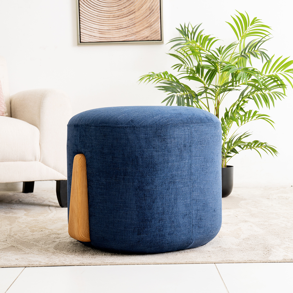 Dante Round Pouffe - Image 6