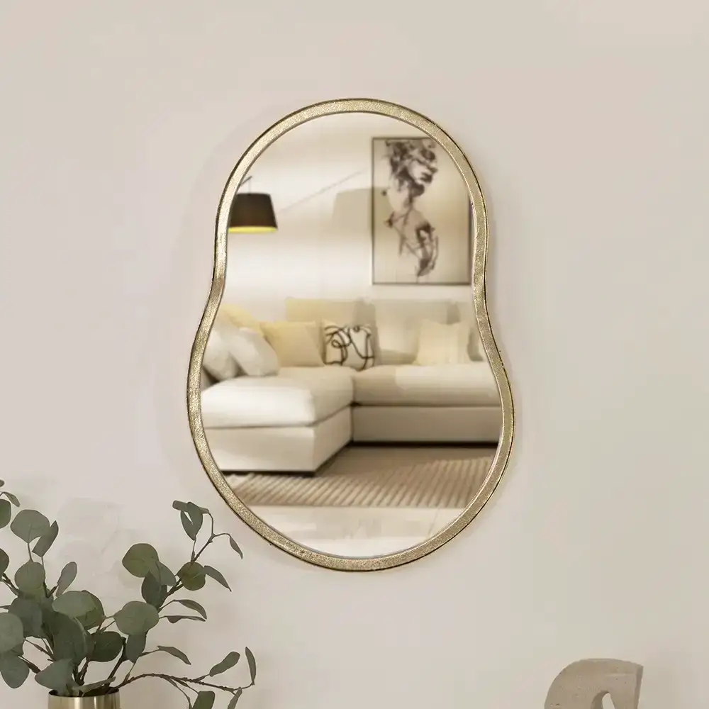 Deyna decorative metal wall mirror 43.2*62.9*5cm