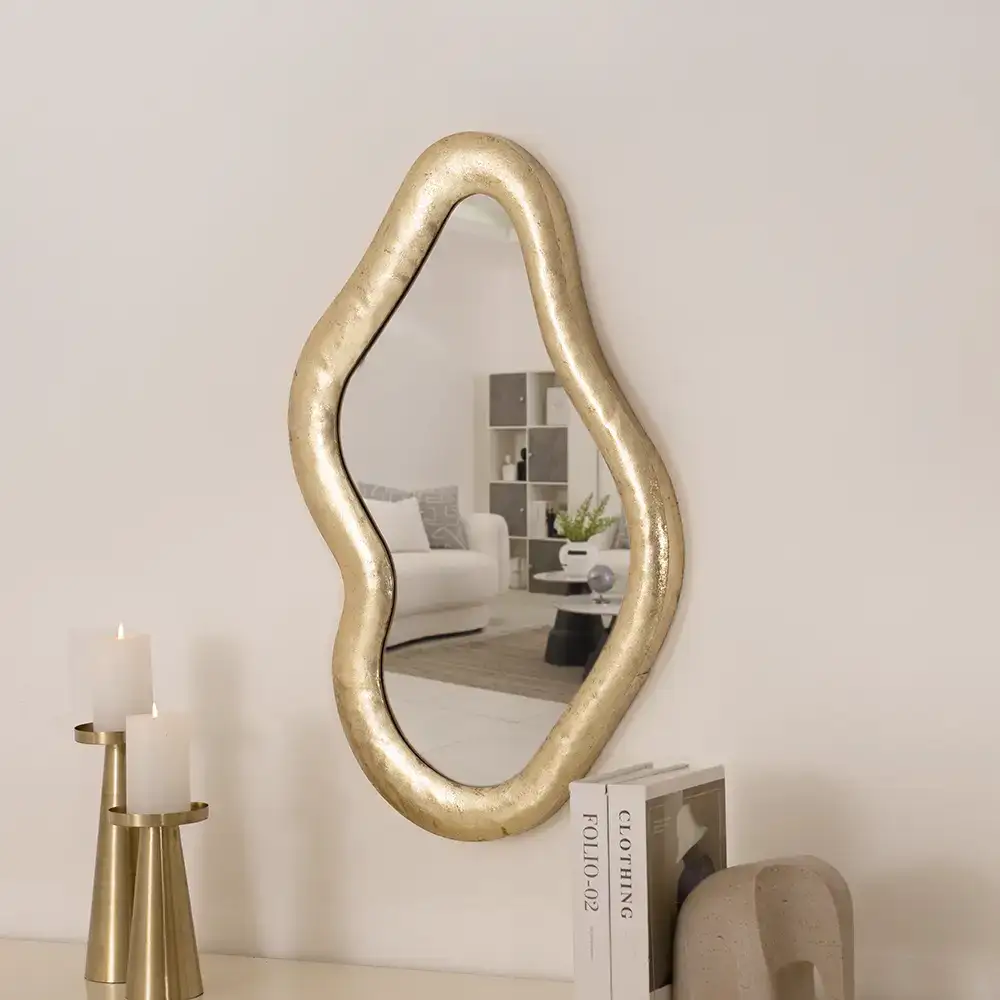 Deyna decorative metal wall mirror 48.9*80.6*5.1 cm