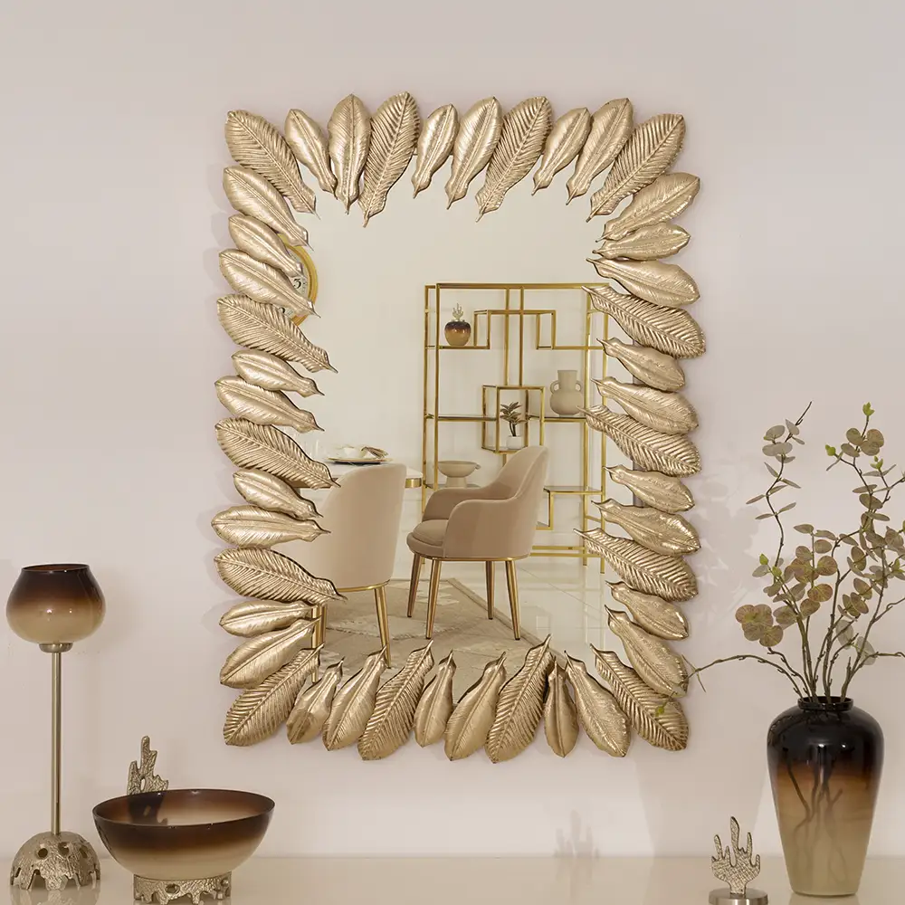 Deyna decorative metal wall mirror 69.2*94.6*3.8 cm