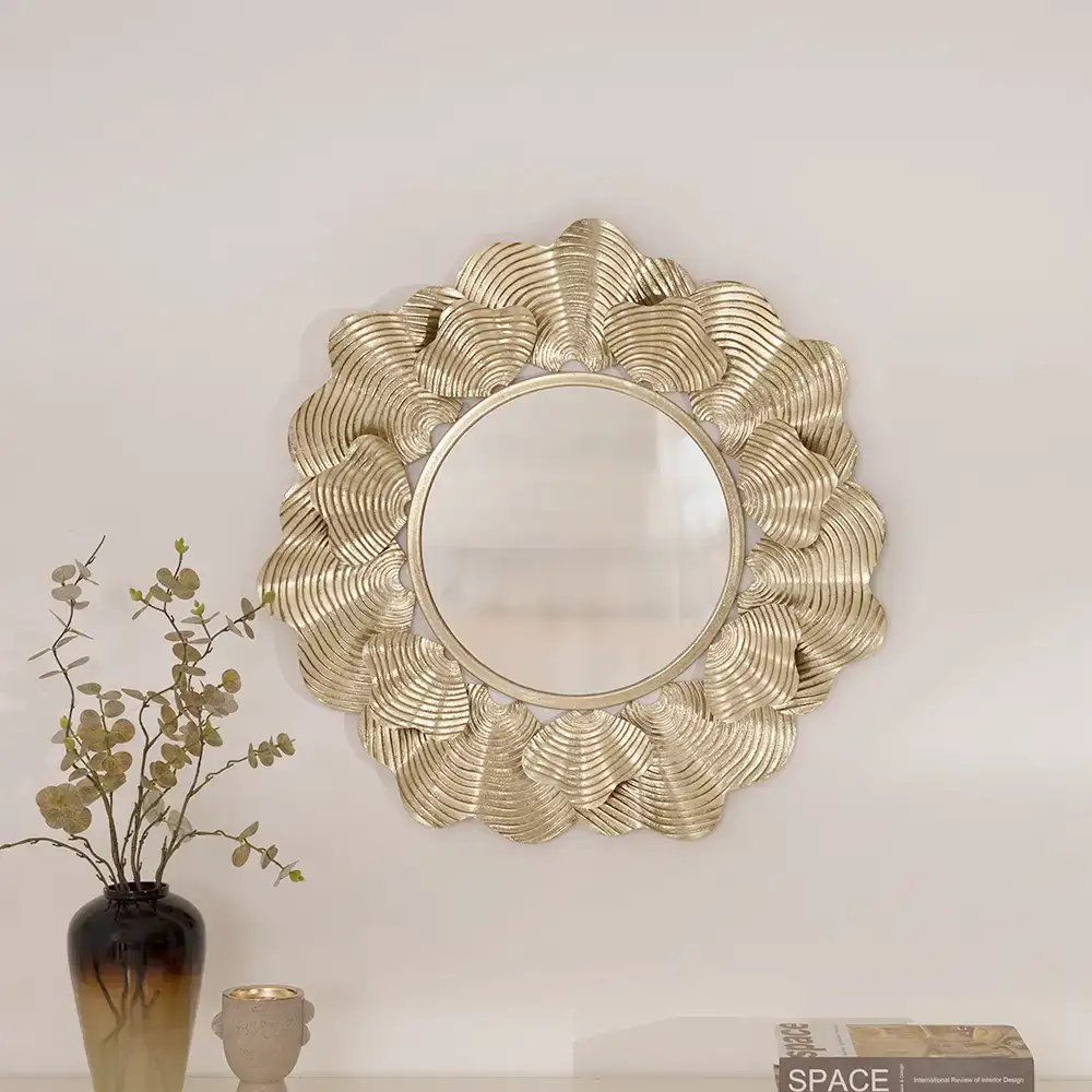 Deyna decorative metal wall mirror 74.3*74.3*5cm