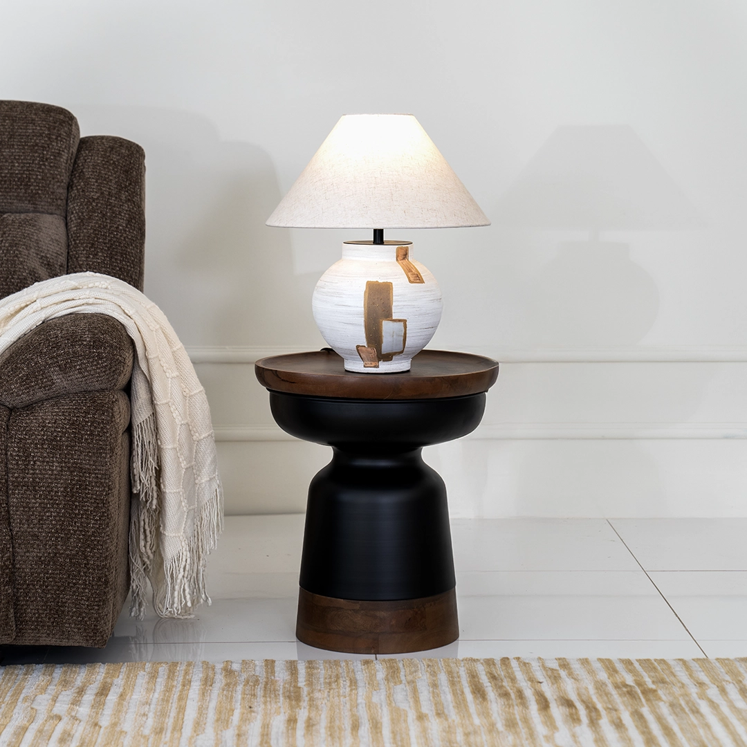 Aras Solid Wood End Table