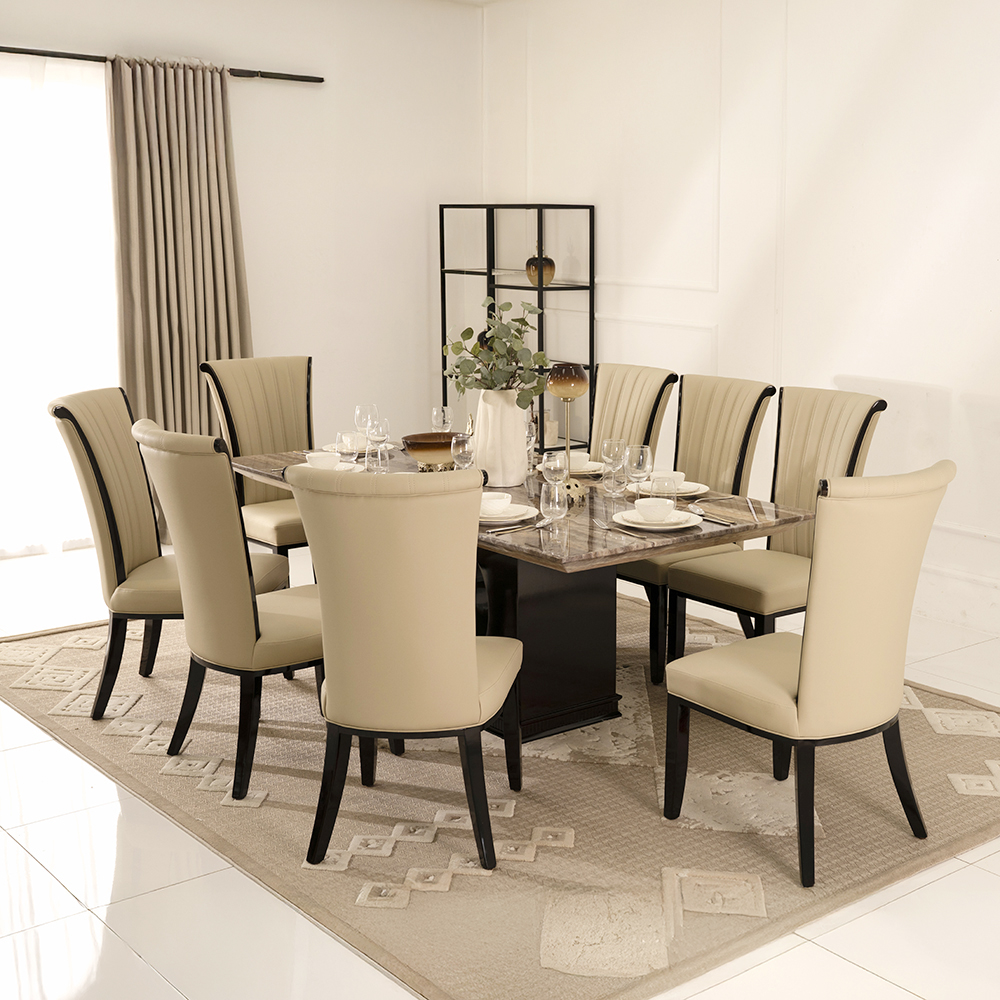 DT 13113 8-Seater Marble top Dining Set