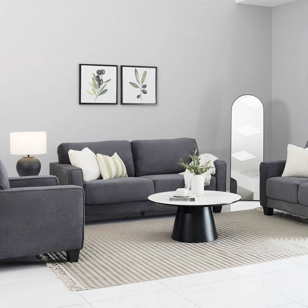 Eveland Sofa Set-Dark Grey - Image 8