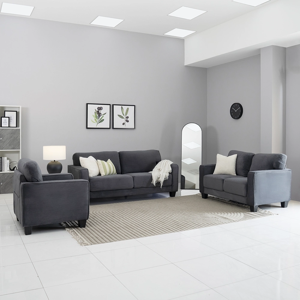 Eveland Sofa Set-Dark Grey - Image 9