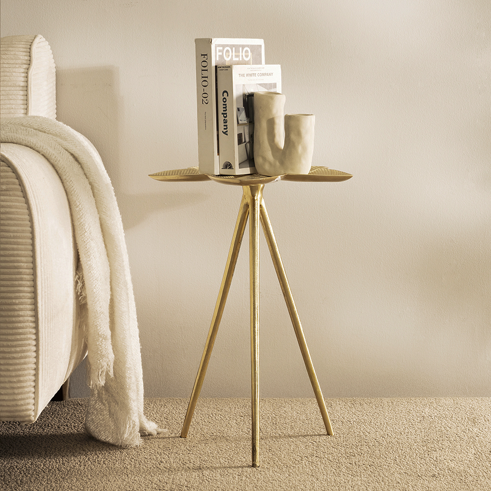 Floral Tripod Accent Table