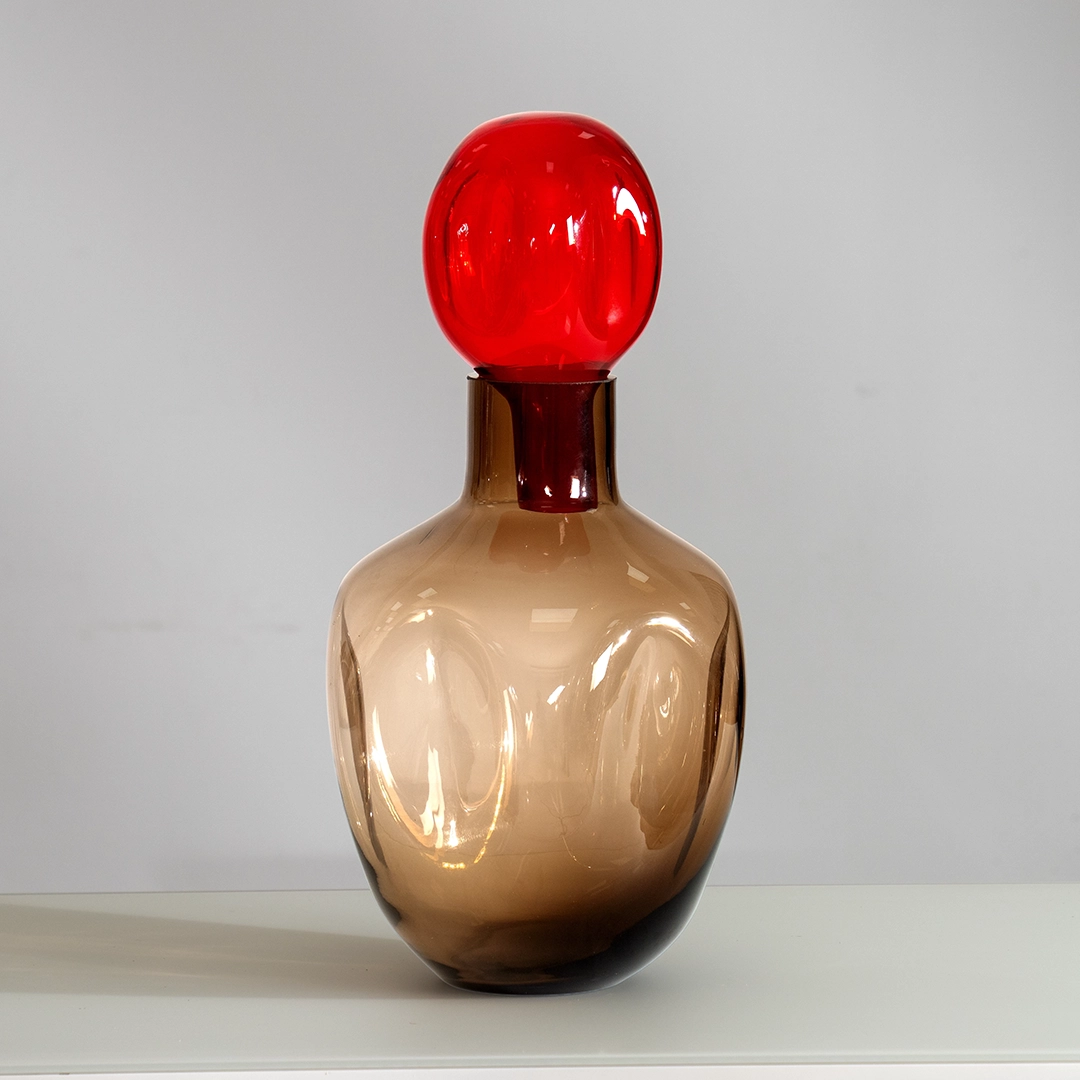 Lemont glass de canter jar multicolor 21.5×21.5x43cm