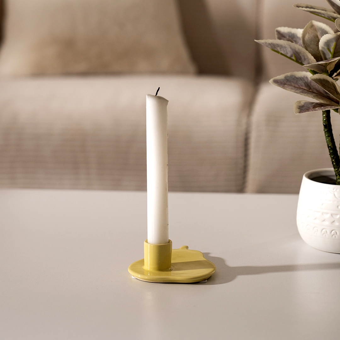 Quinn ceramic pear candle holder 11*11*3.3 cm