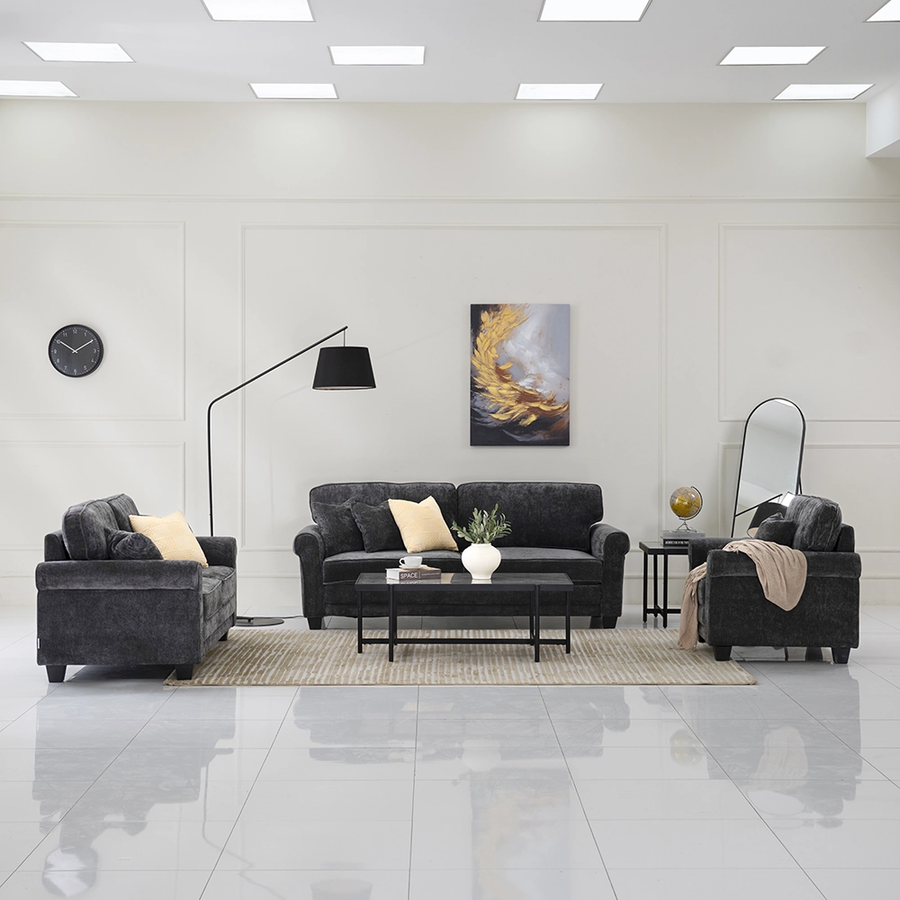 Restoric Sofa Set-Dark grey