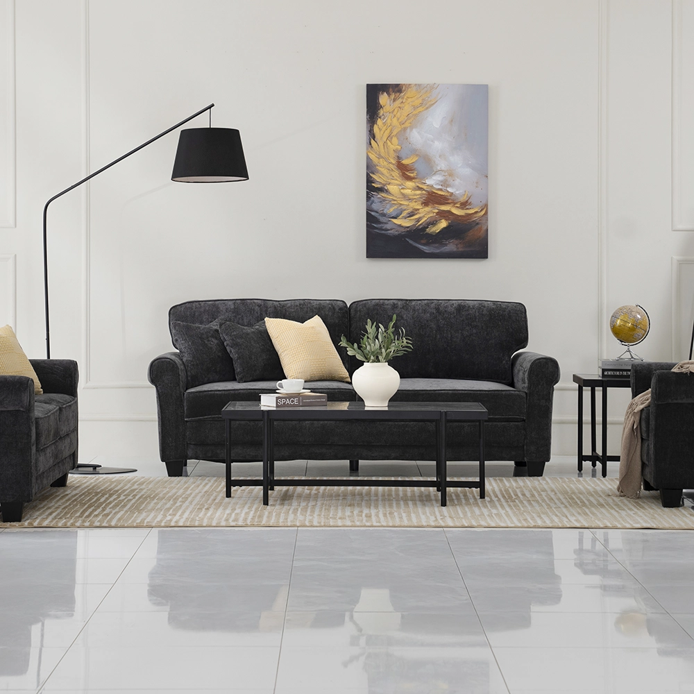 Restoric Sofa Set-Dark grey - Image 5