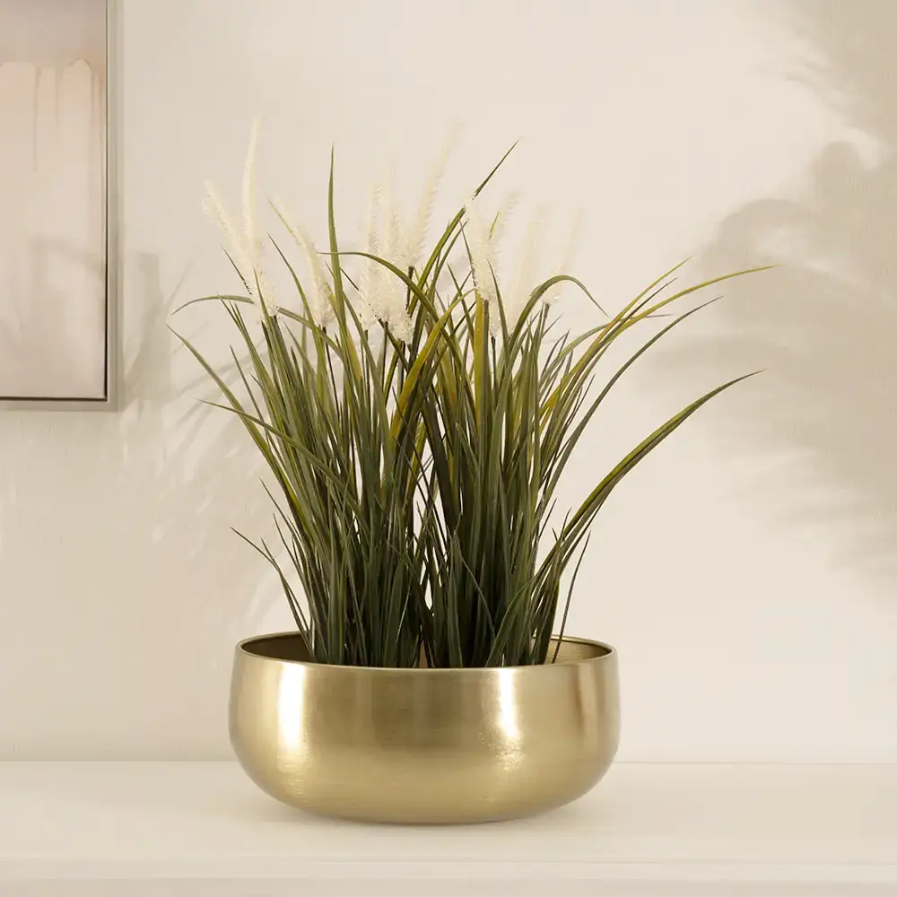 Siv Metal gold planter 30x30x12 cm