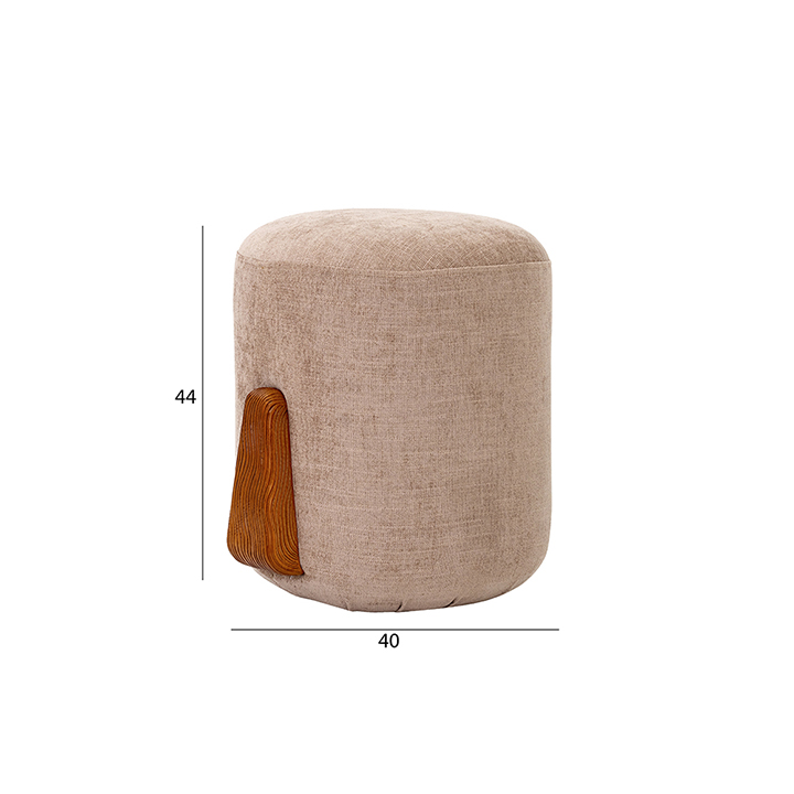 Dante Round Pouffe – Small - Image 2