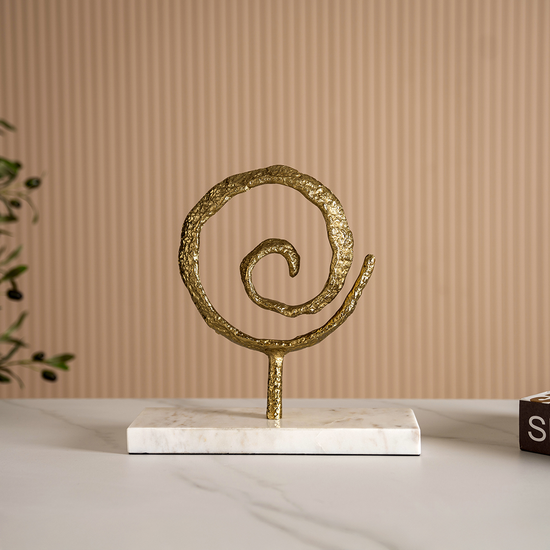 Swirl Metal table accent