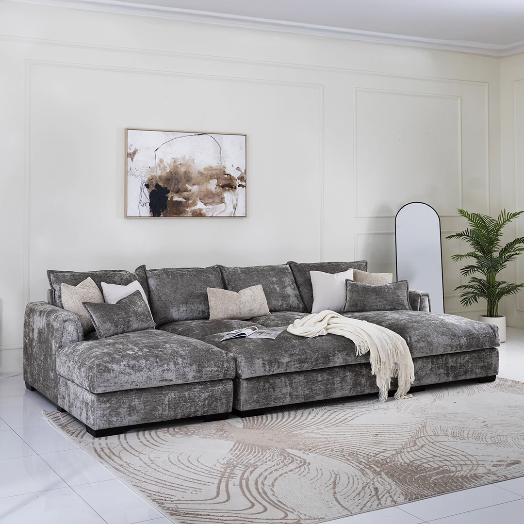 The Gabriel Corner Sofa With Ottoman