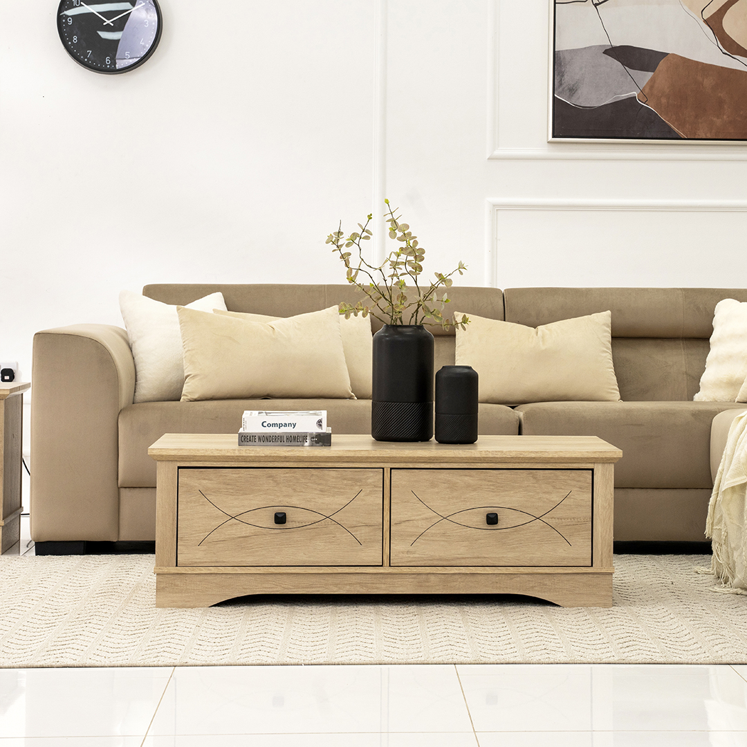 Tyrell Coffee Table-Oak