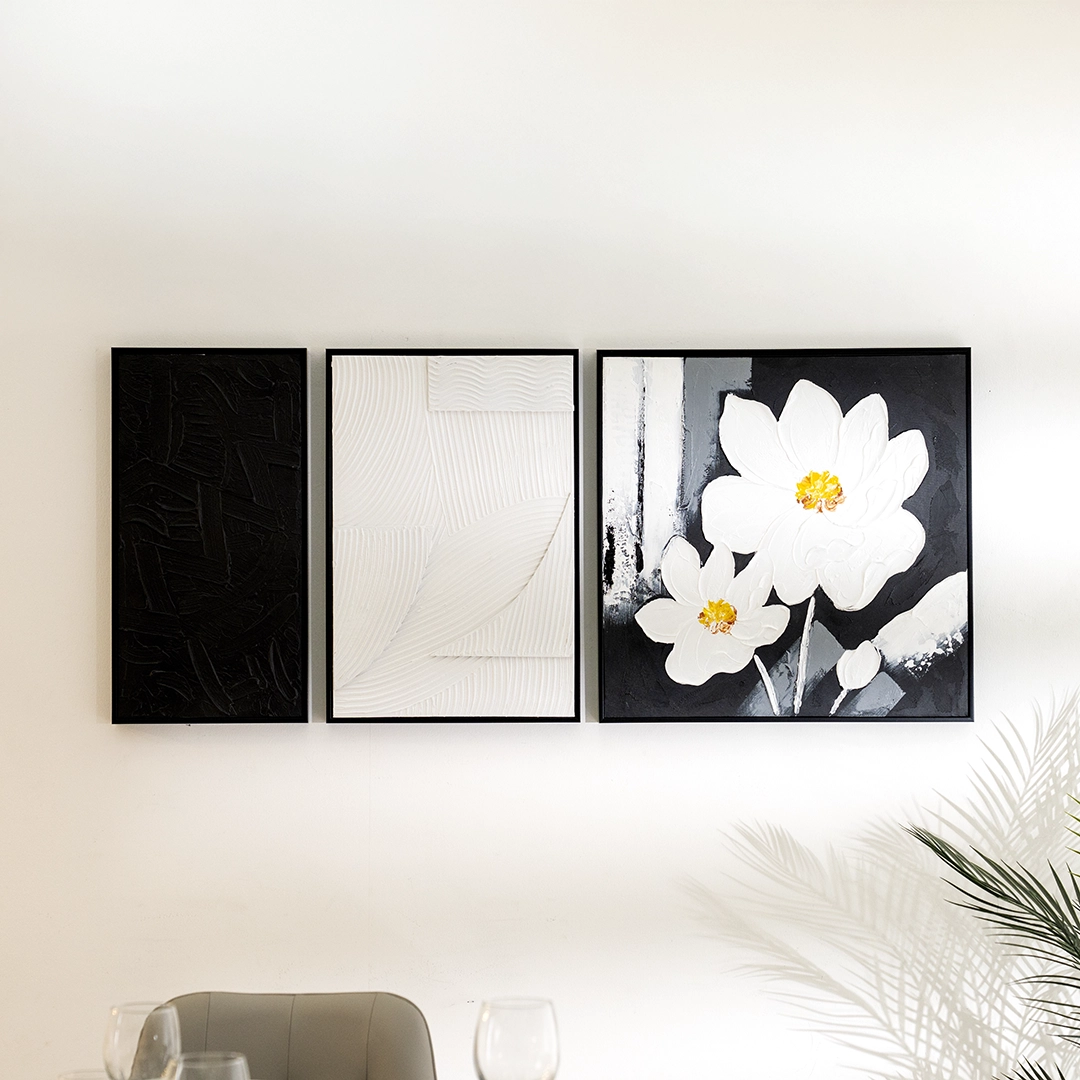 Verdant set of 3 canvas wall art