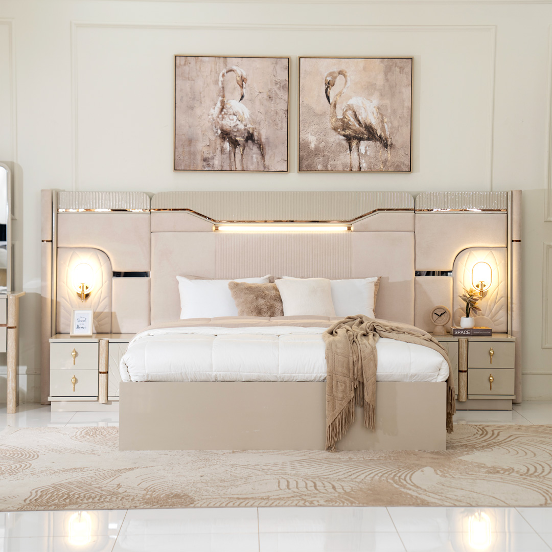 Grizeman 6-Piece King Bedroom Set-180*200 cm