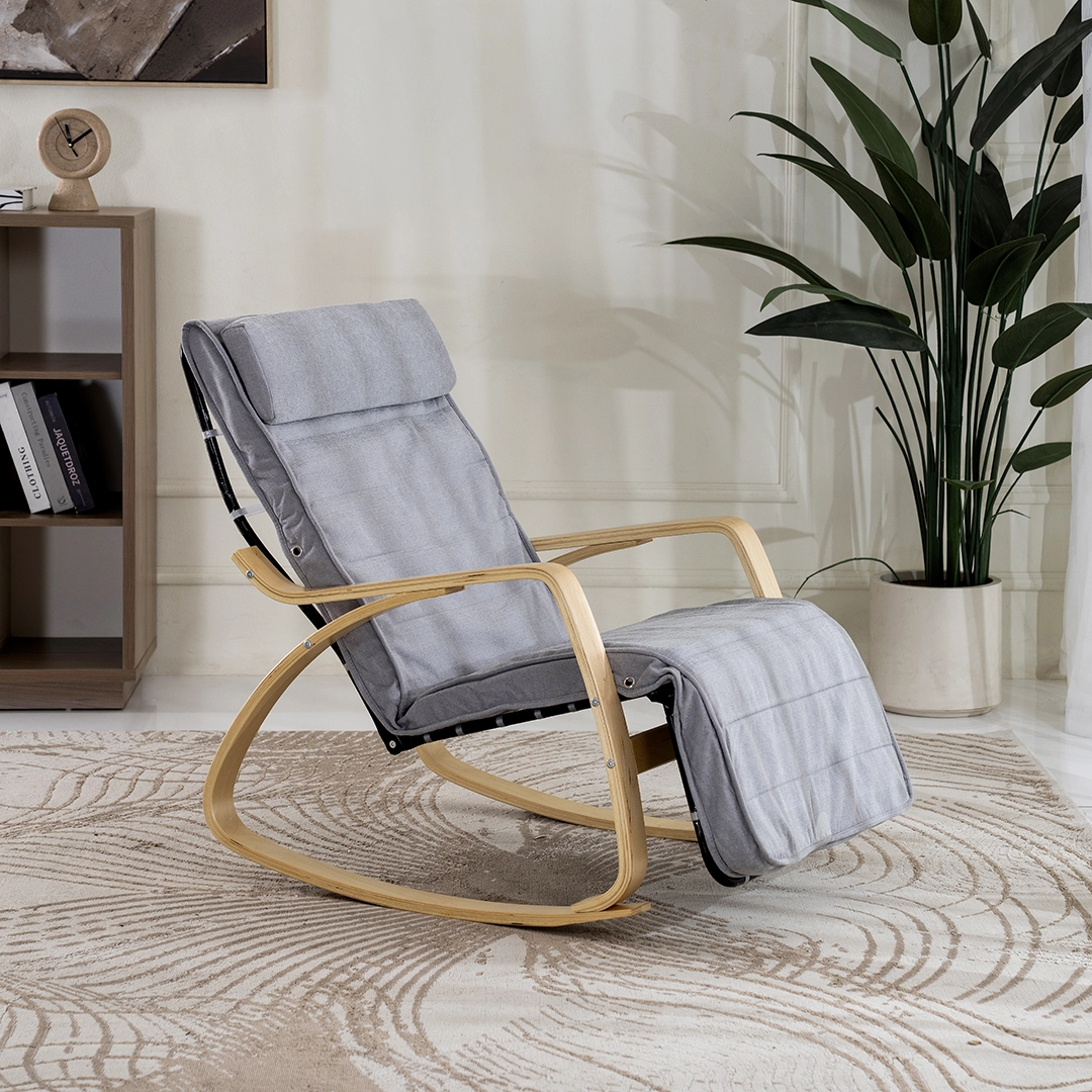 Kangbo Rocking Chair-Light Grey