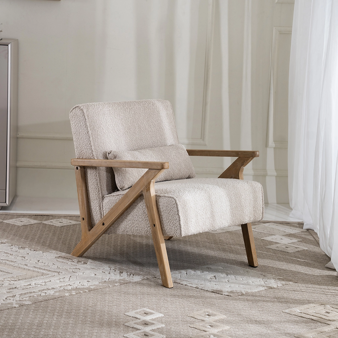 Sarafina Accent Chair-Dark Beige