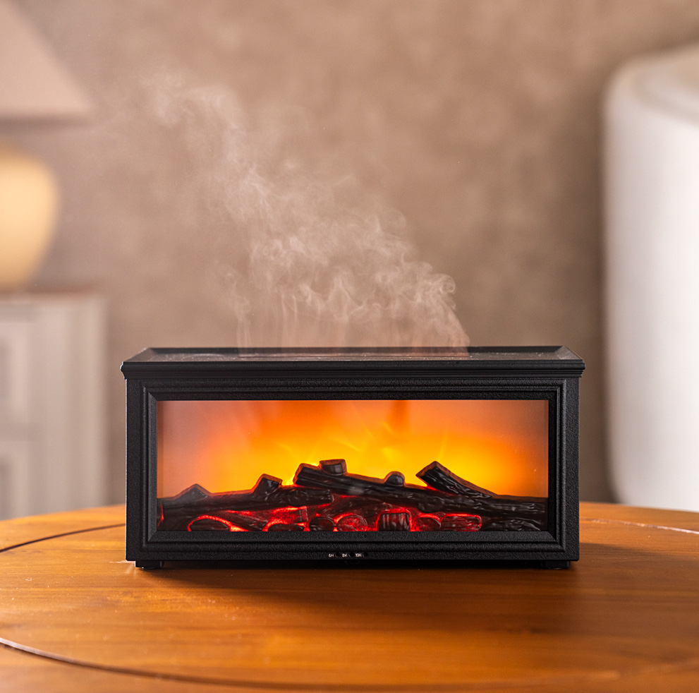 Aurenza 280ml Flame Aroma Diffuser Black