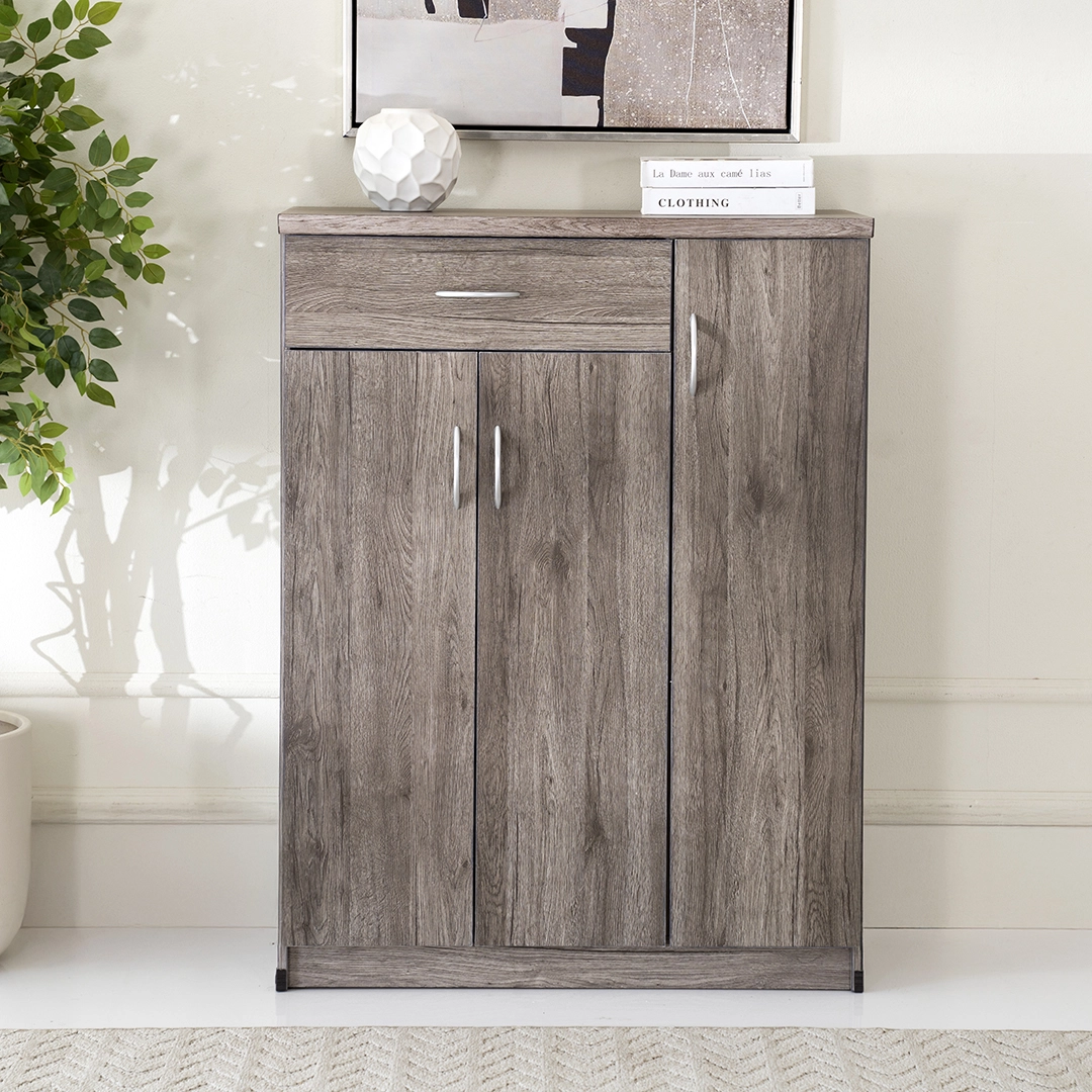 Ravenna Shoe Cabinet-Grey Oak