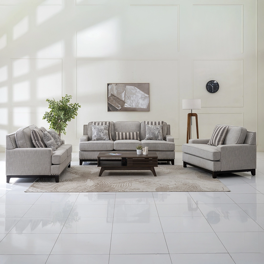 Zayilee 6-Seater Sofa Set-Beige - Image 16