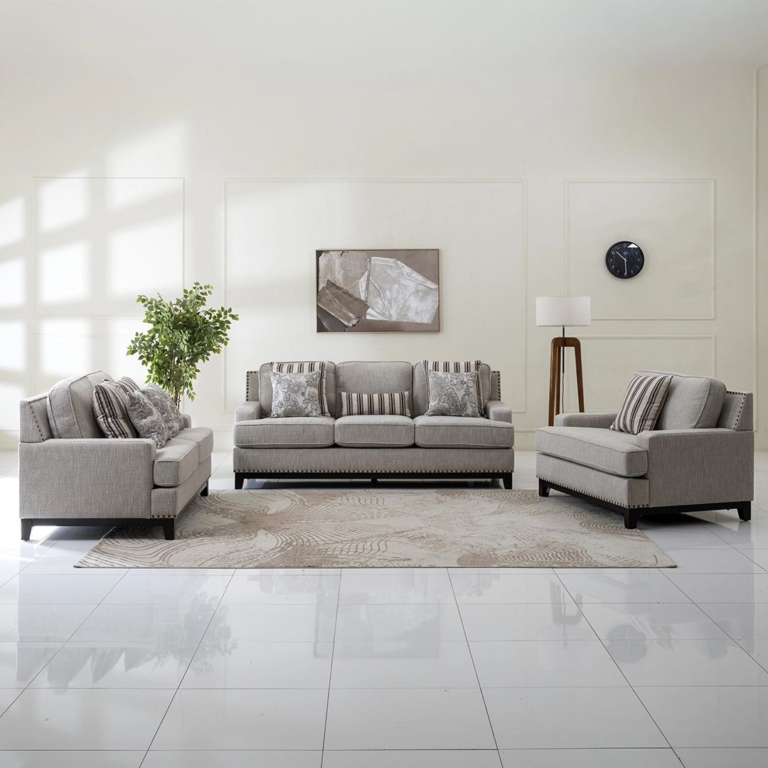 Zayilee 6-Seater Sofa Set-Beige