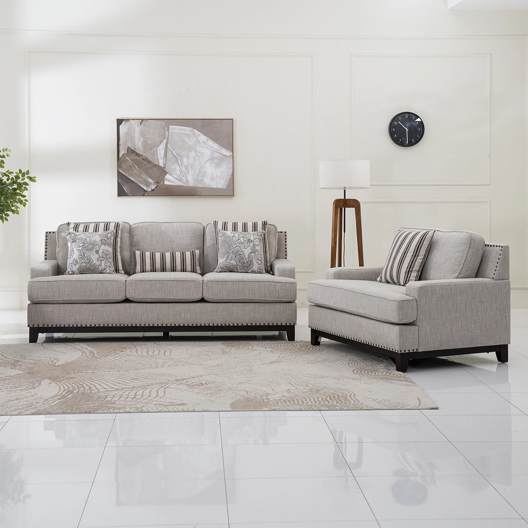 Zayilee 6-Seater Sofa Set-Beige - Image 15