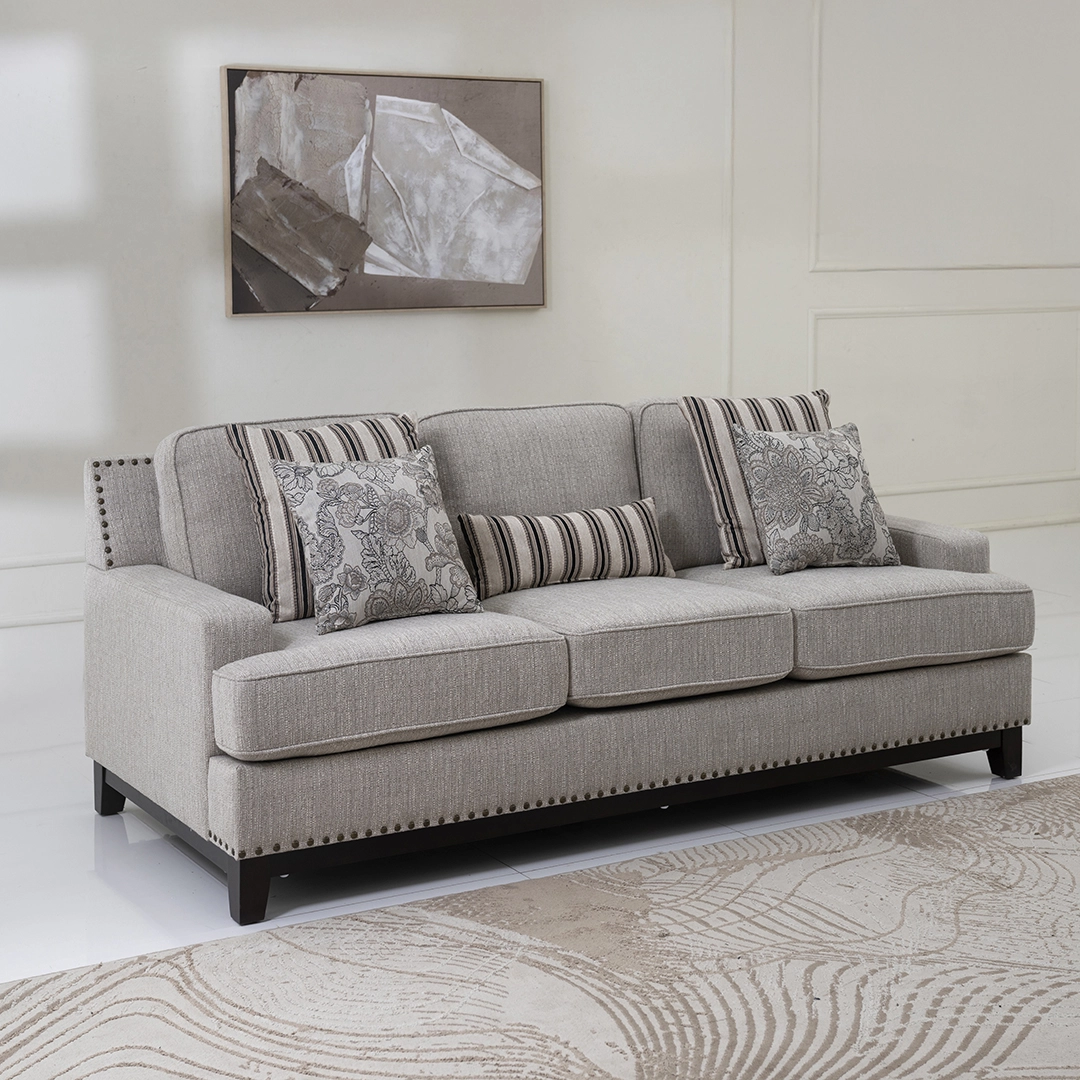 Zayilee 6-Seater Sofa Set-Beige - Image 6